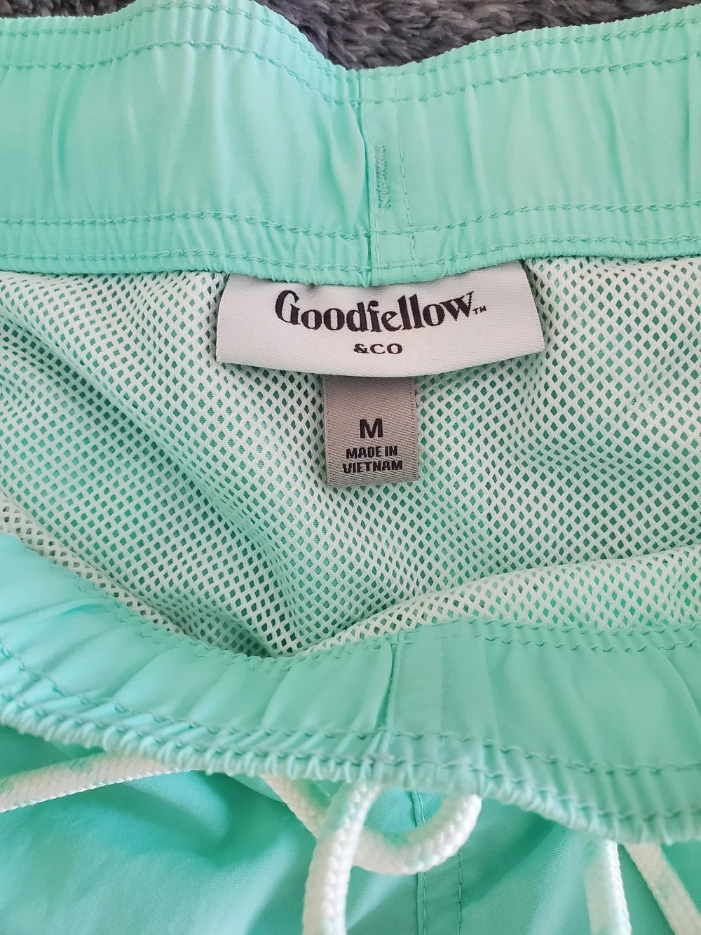 Goodfellow & Co Mint Green Swim Trunks with Drawstring